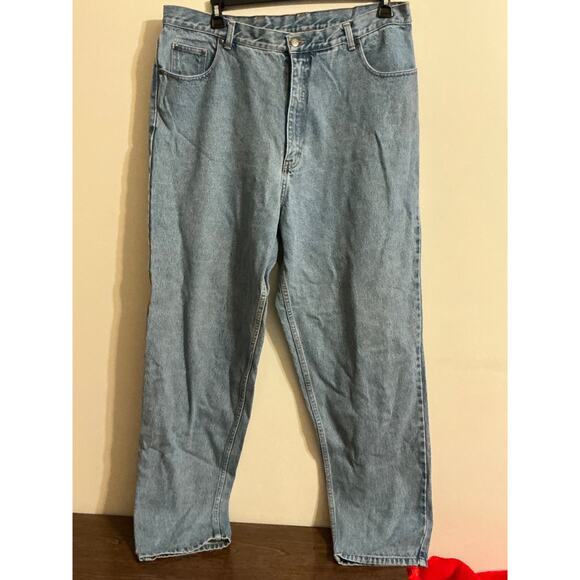 Eddie Bauer Vintage 90s Light Wash Mom Jeans Size 20 Straight Leg Pants women’s - Picture 1 of 7